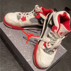 Nike Red and White Sneakers